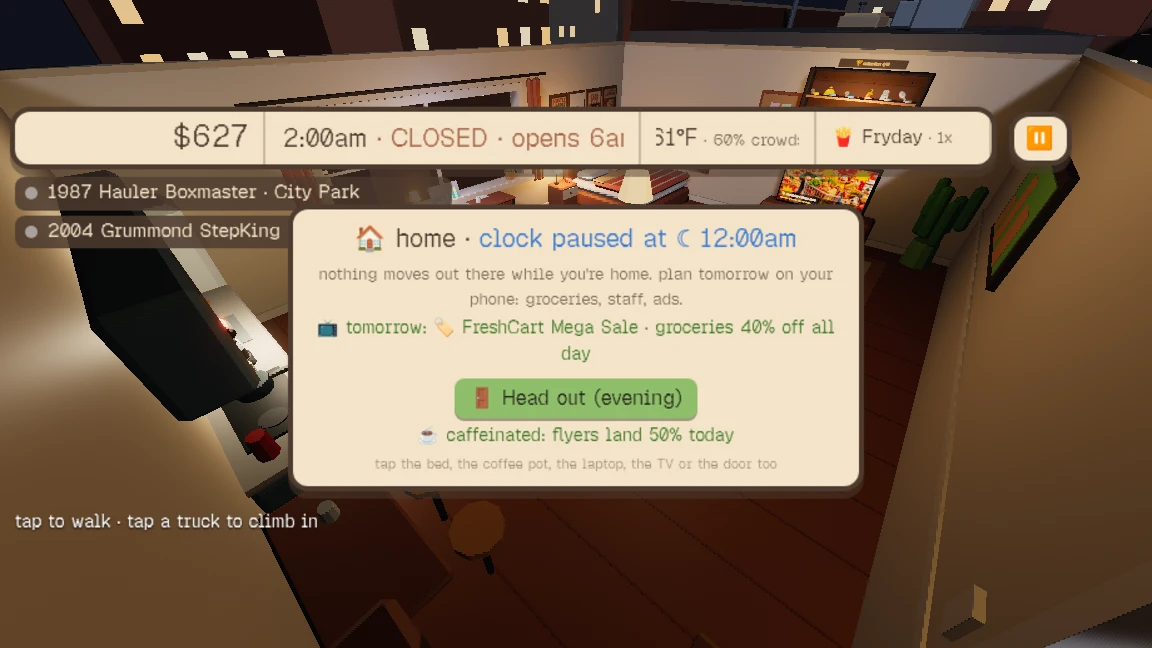 Street Eats Tycoon: a moment in the game (1 of 2)