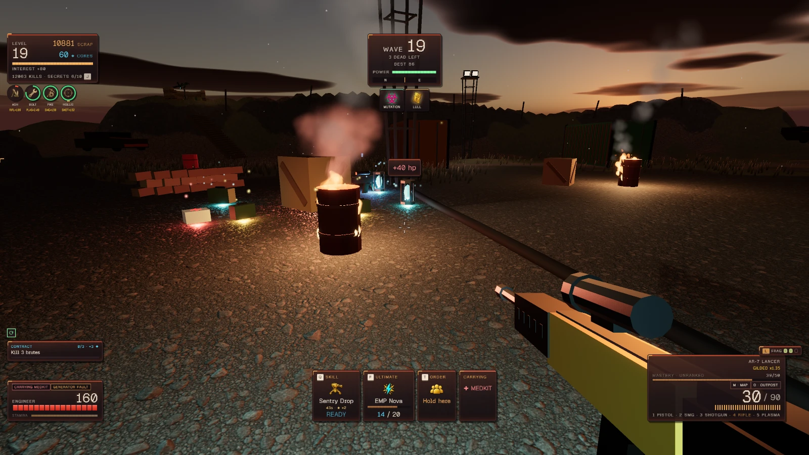 Ashfall Outpost: a moment in the game (1 of 2)