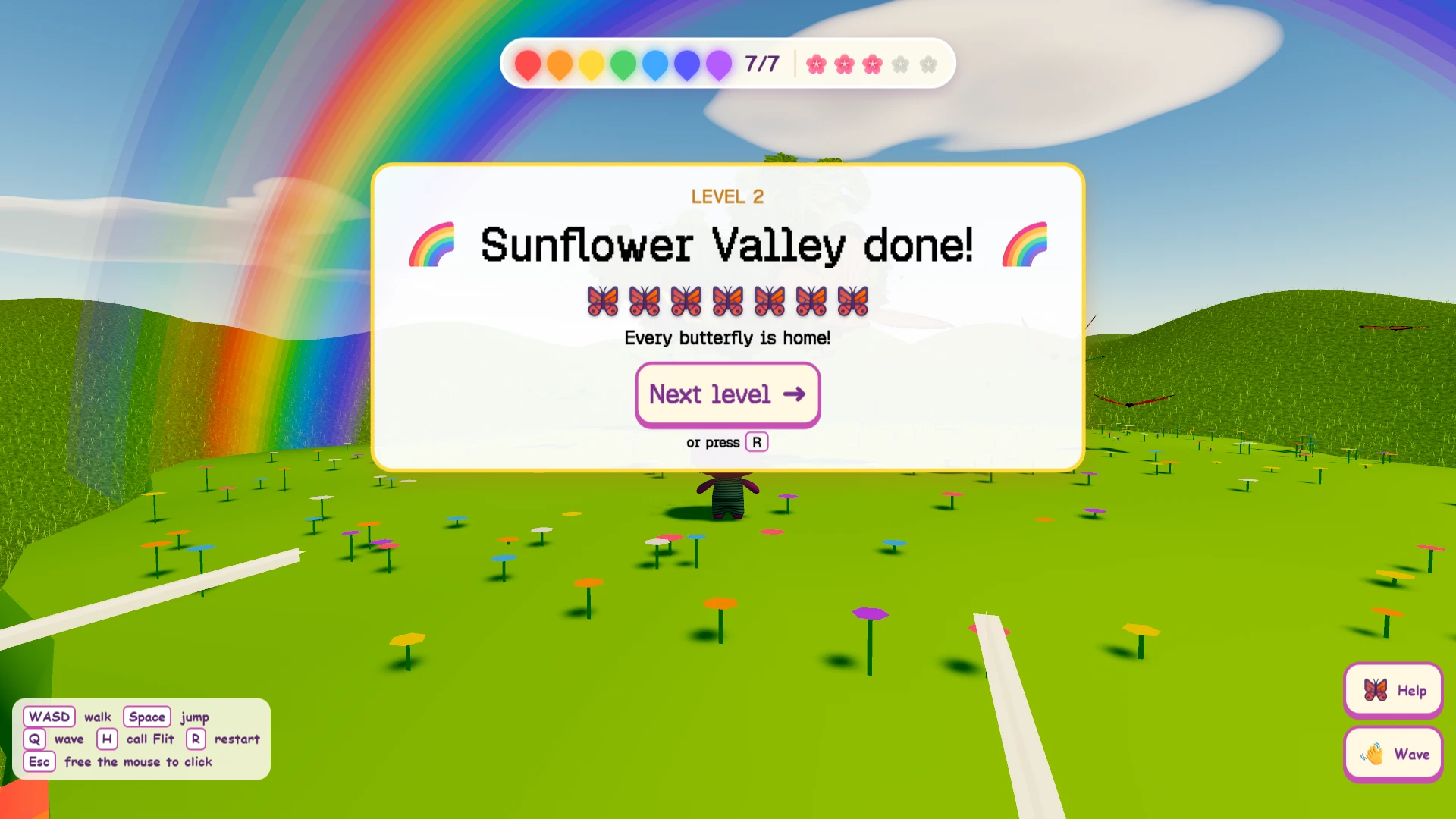 Rainbow Rescue: a moment in the game (1 of 1)