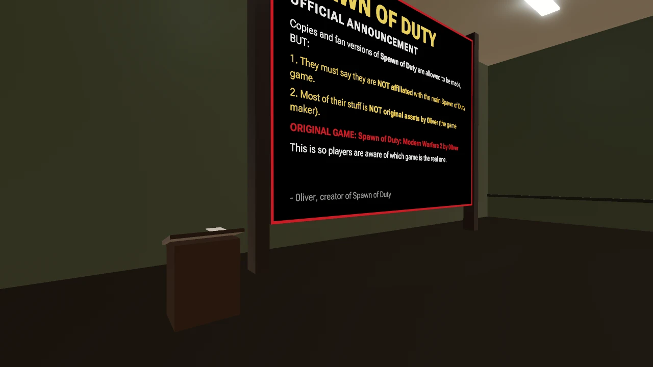 Spawn of Duty Announcement: a moment in the game (2 of 2)