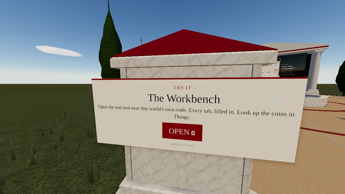 Source Audit Workbench: a moment in the game (1 of 4)