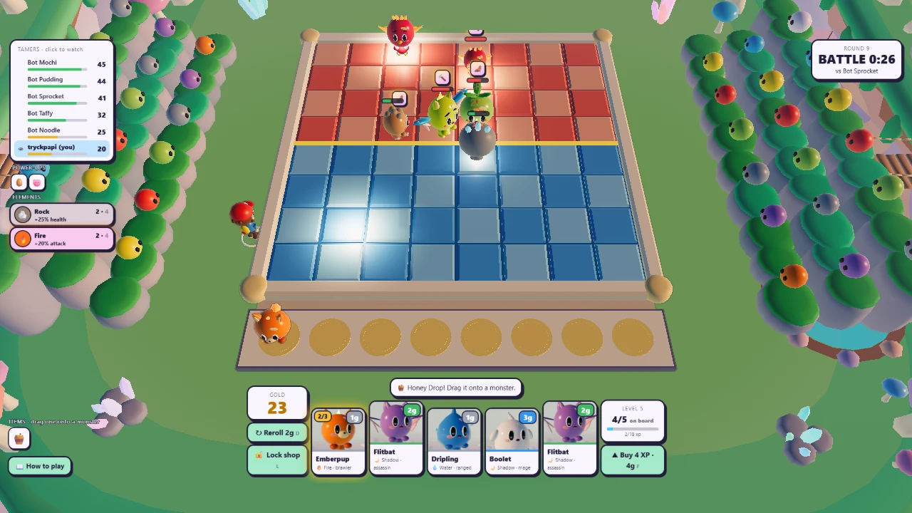Monster Brawl Tactics: a moment in the game (1 of 1)
