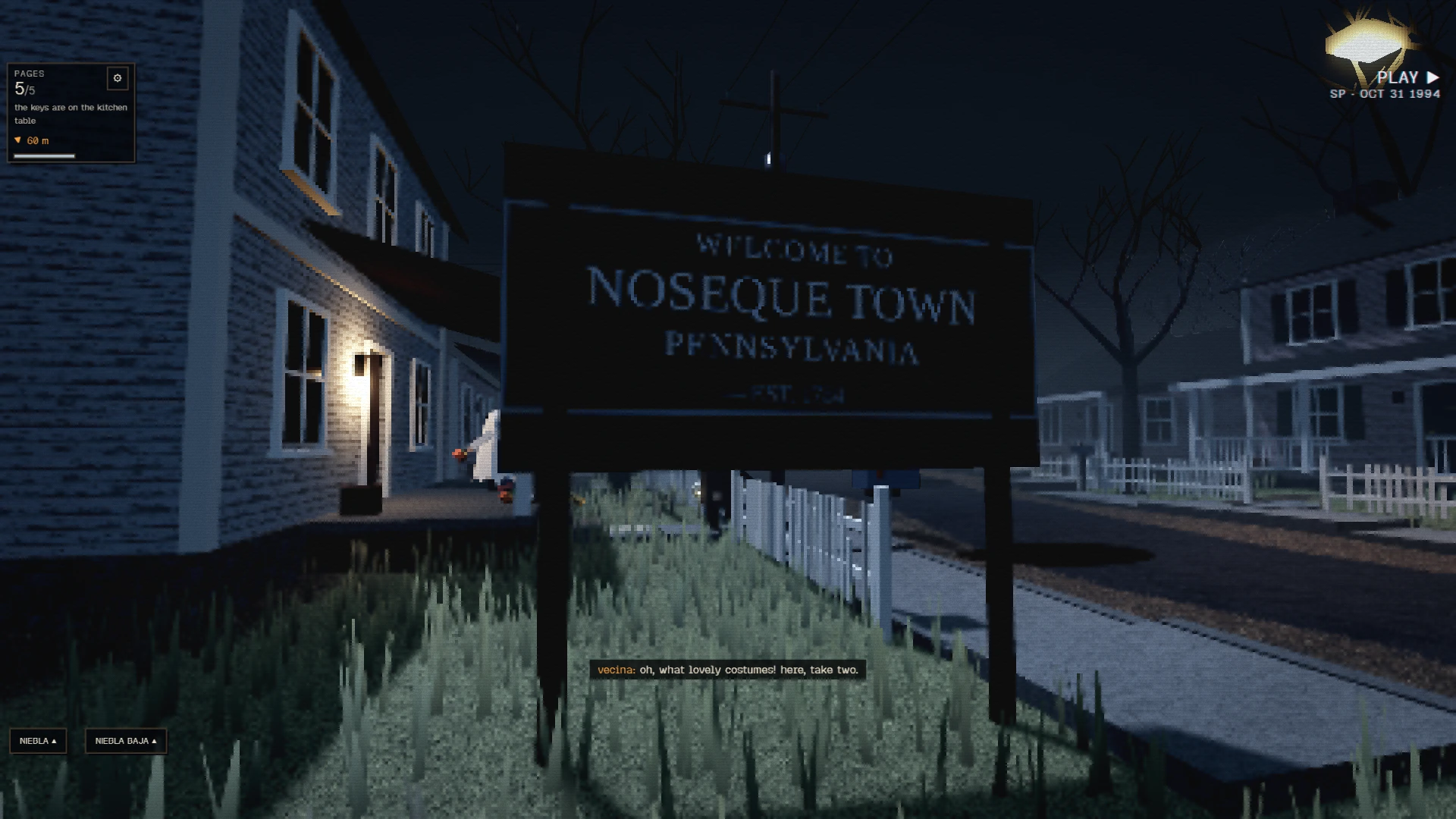 Noseque Town: a moment in the game (1 of 5)