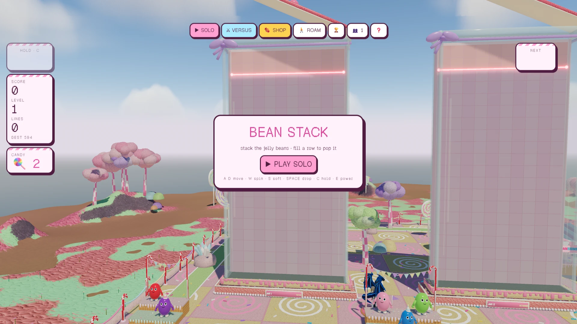 Bean Stack: a moment in the game (1 of 4)