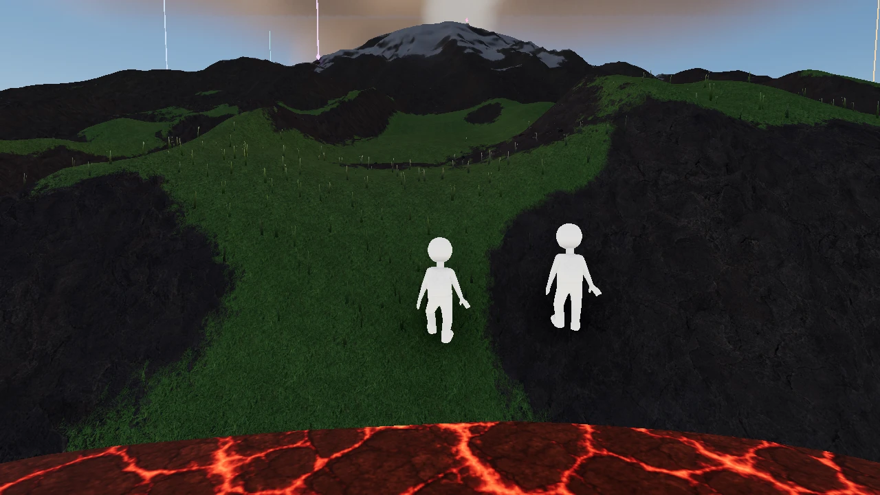 Lava Rush: Volcano Isle: a moment in the game (2 of 2)