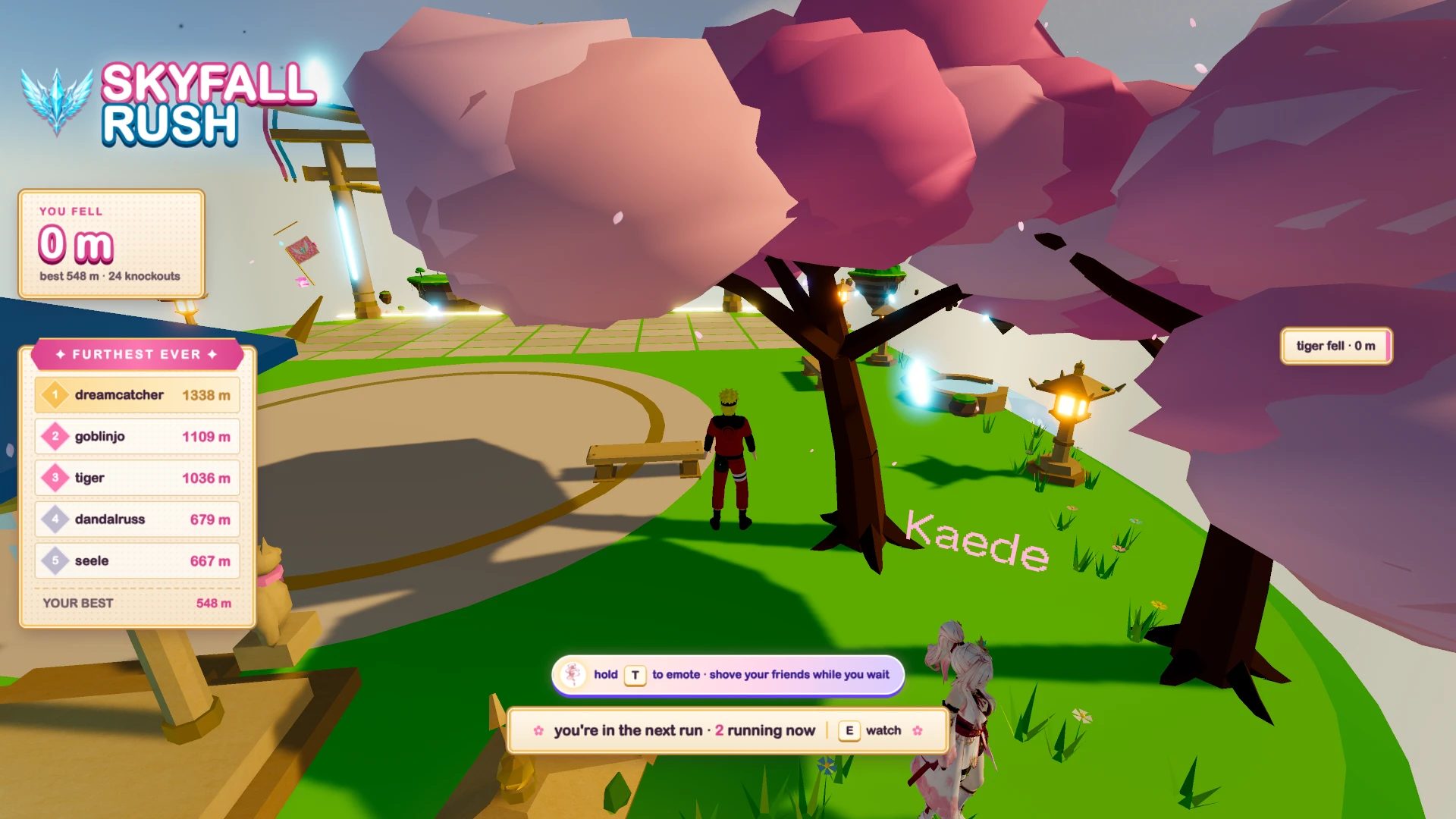 Skyfall Rush: a moment in the game (1 of 4)