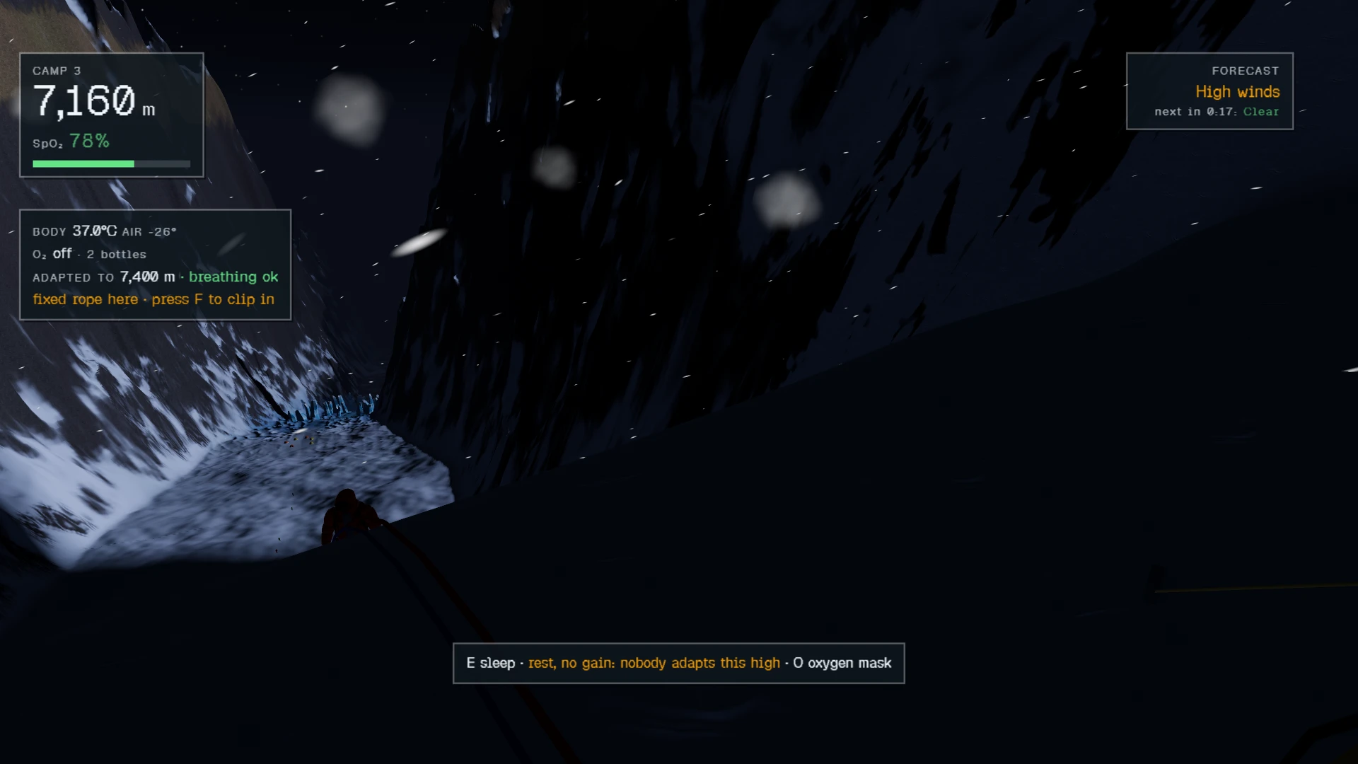 Everest: South Col: a moment in the game (1 of 1)