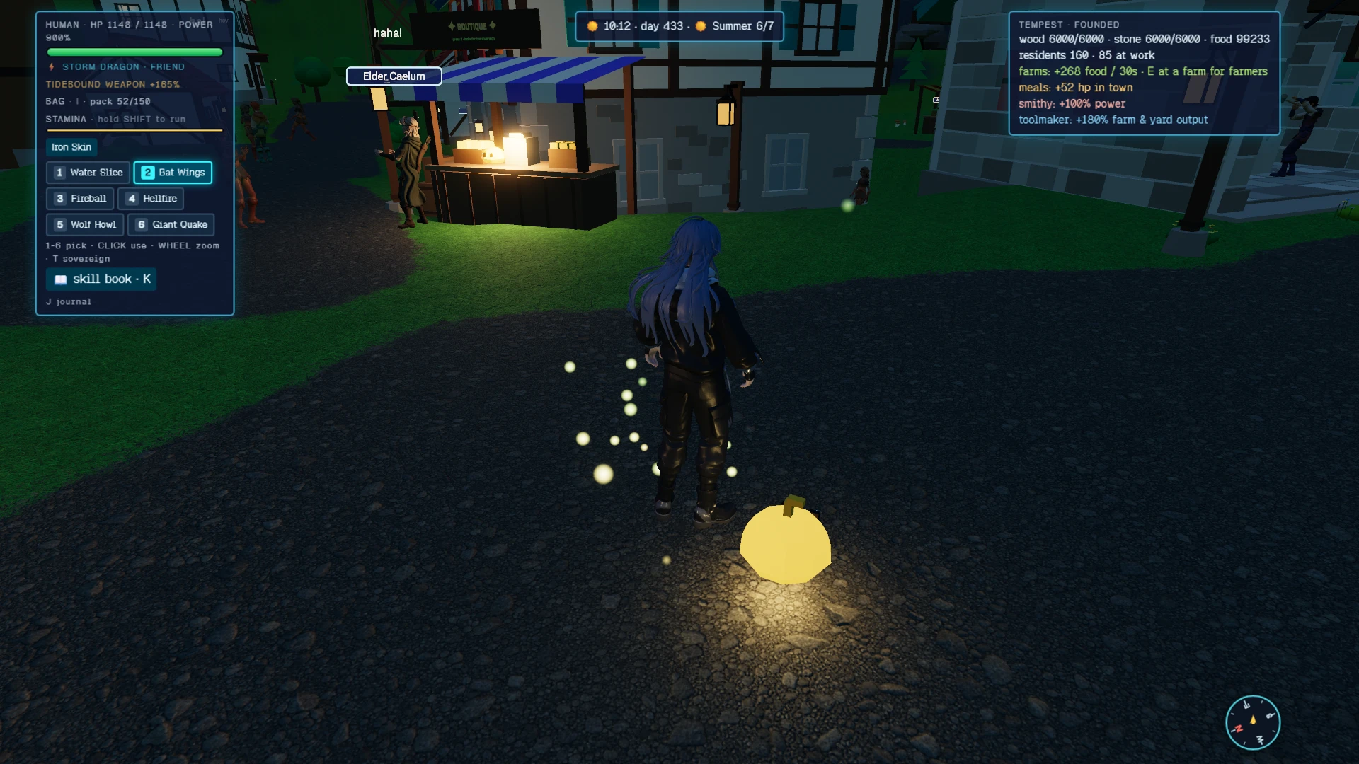Slime Sovereign. The game's screen over its world. Taken when the game first came out, on October 31, 2026.