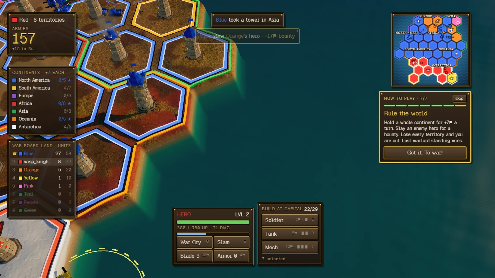 Warlords of the Seven: a moment in the game (2 of 2)