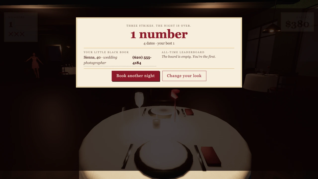 Table for Two: a moment in the game (6 of 7)
