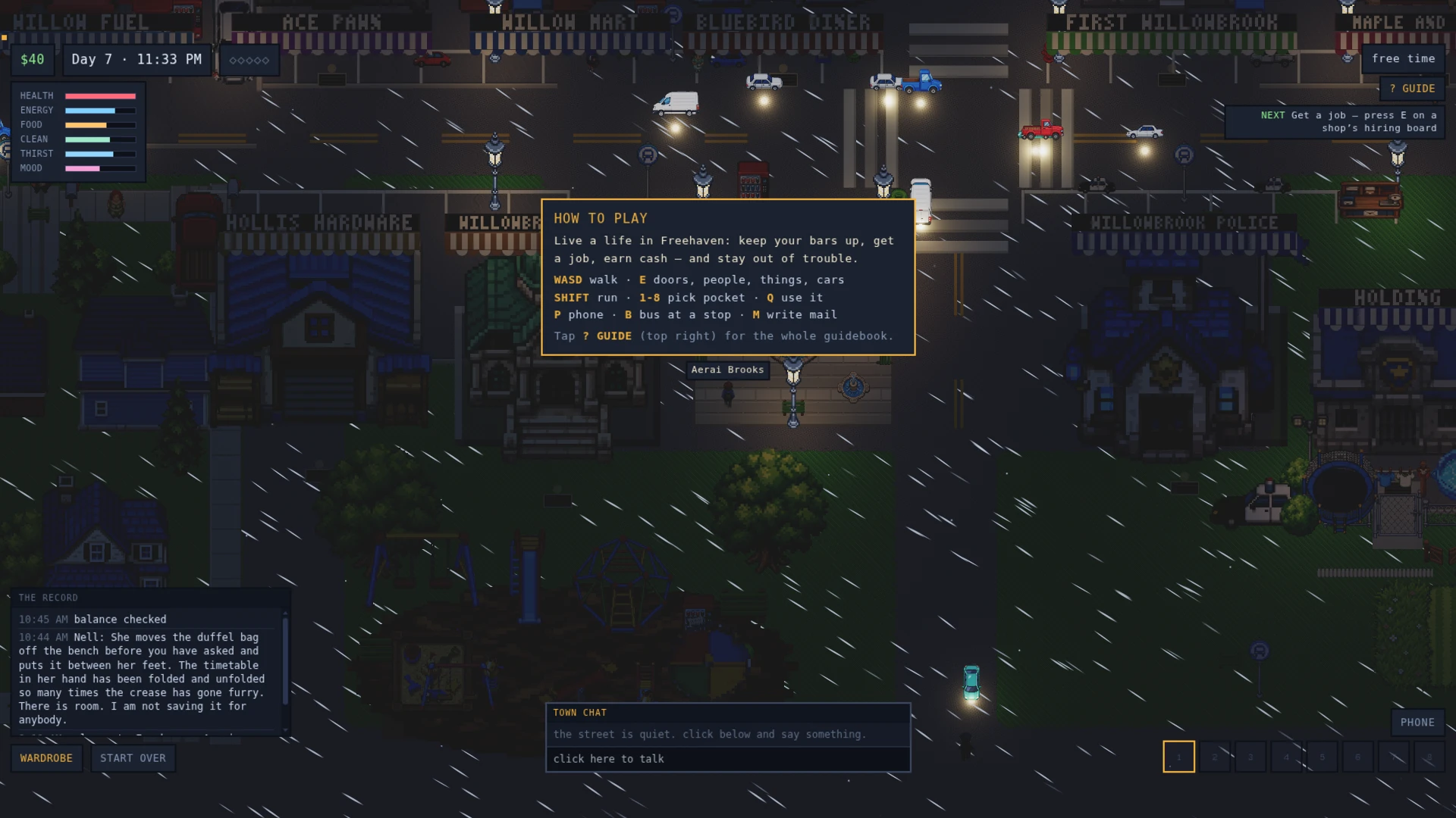 Freehaven: a moment in the game (2 of 5)