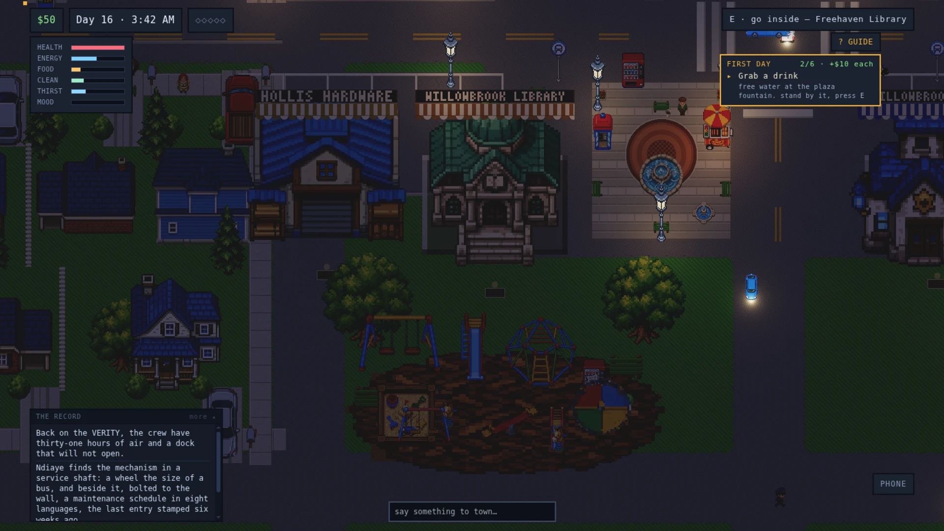 Freehaven: a moment in the game (1 of 8)