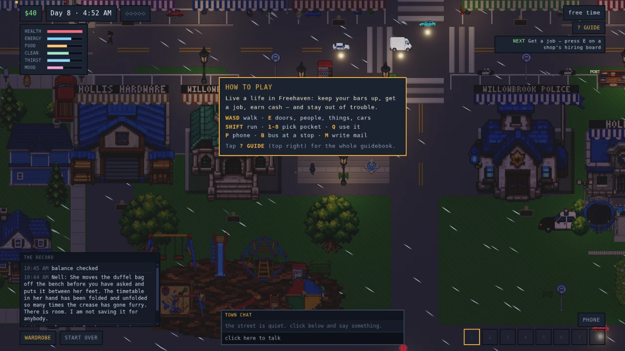 Freehaven: a moment in the game (1 of 5)