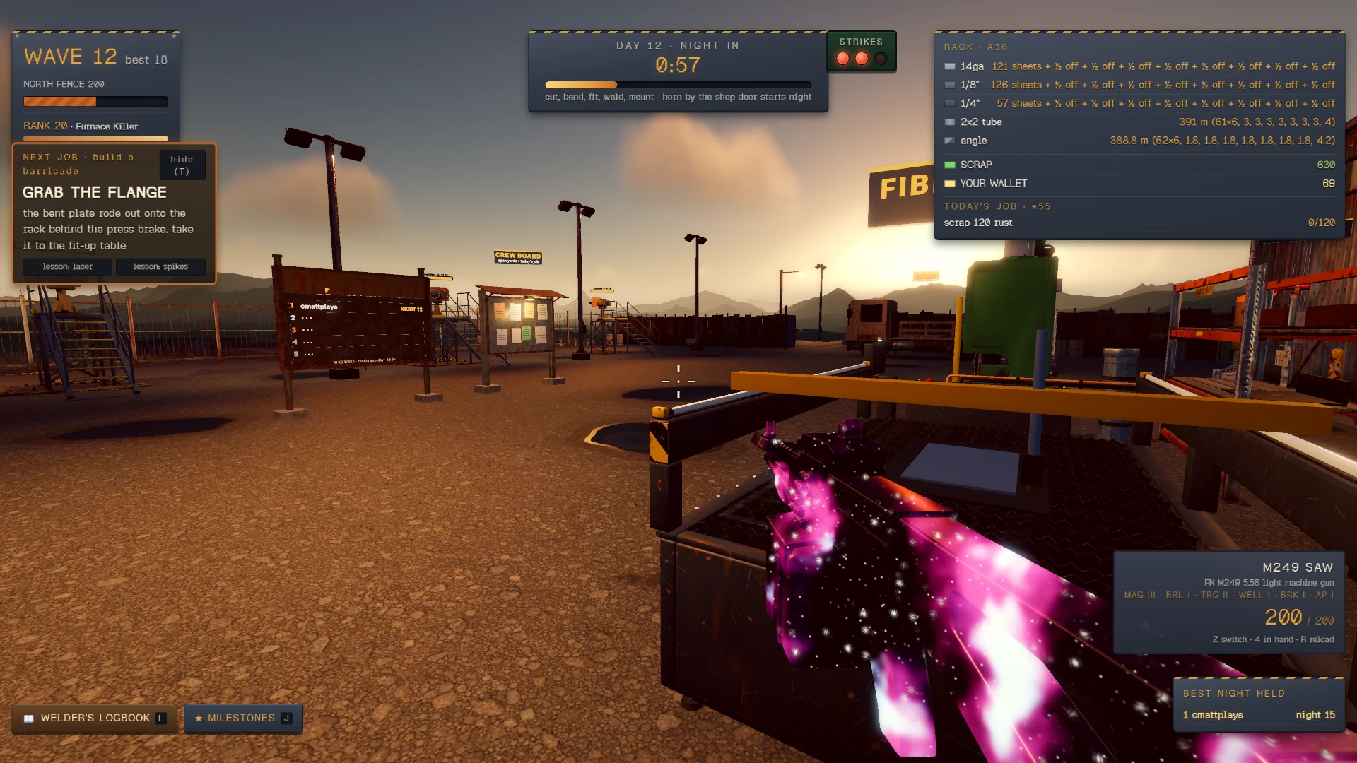 Scrap Yard Stand: a moment in the game (1 of 8)