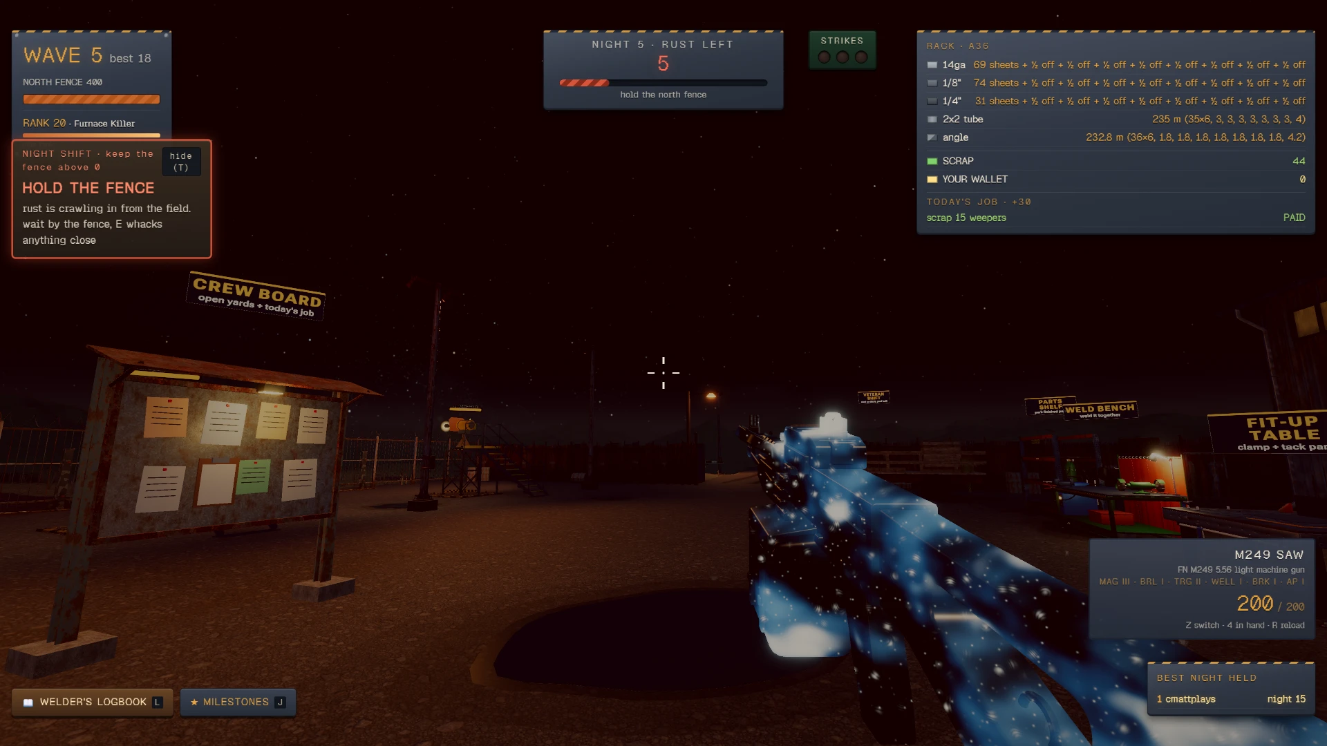Scrap Yard Stand: a moment in the game (3 of 8)