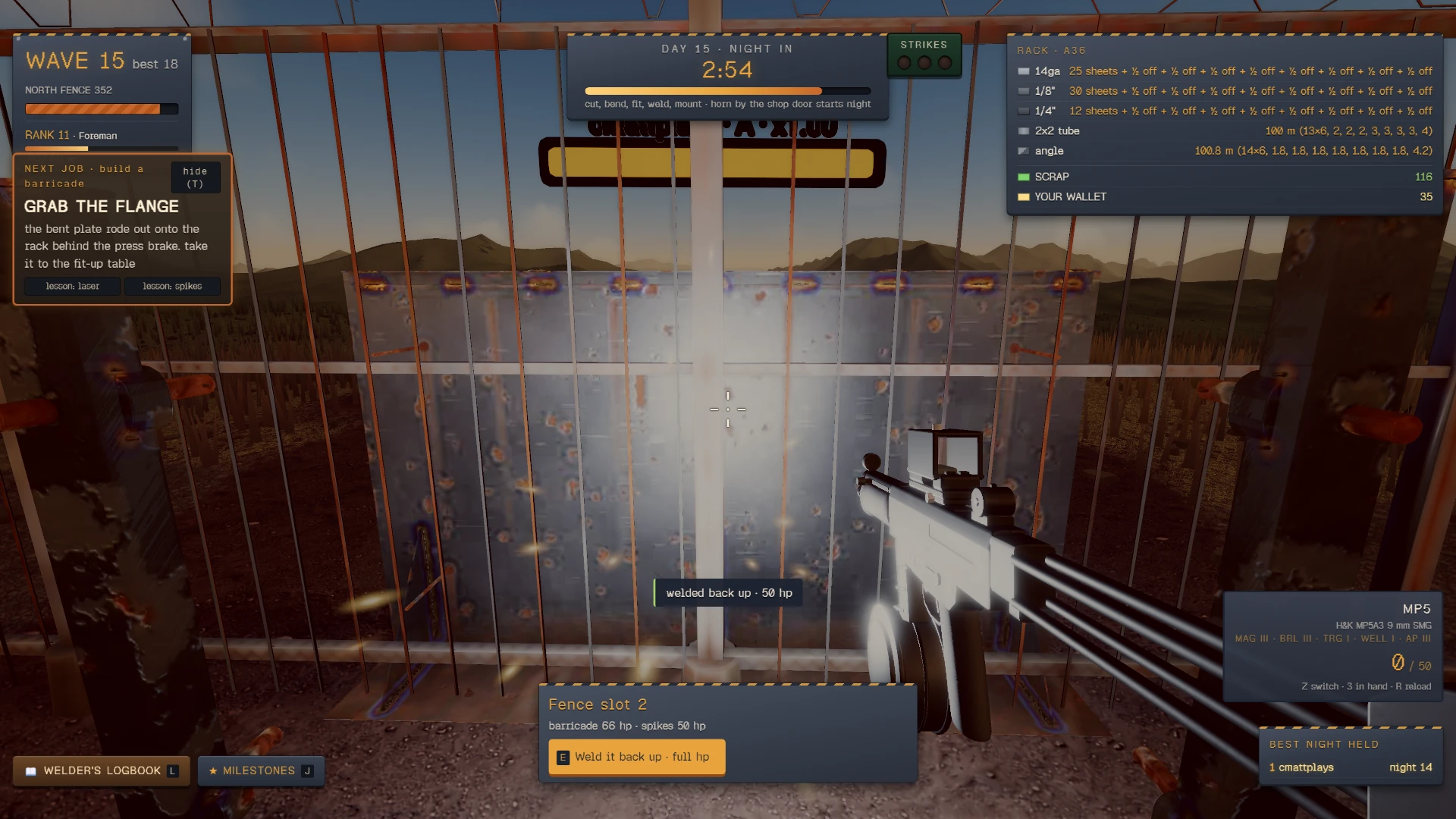 Scrap Yard Stand: a moment in the game (8 of 8)