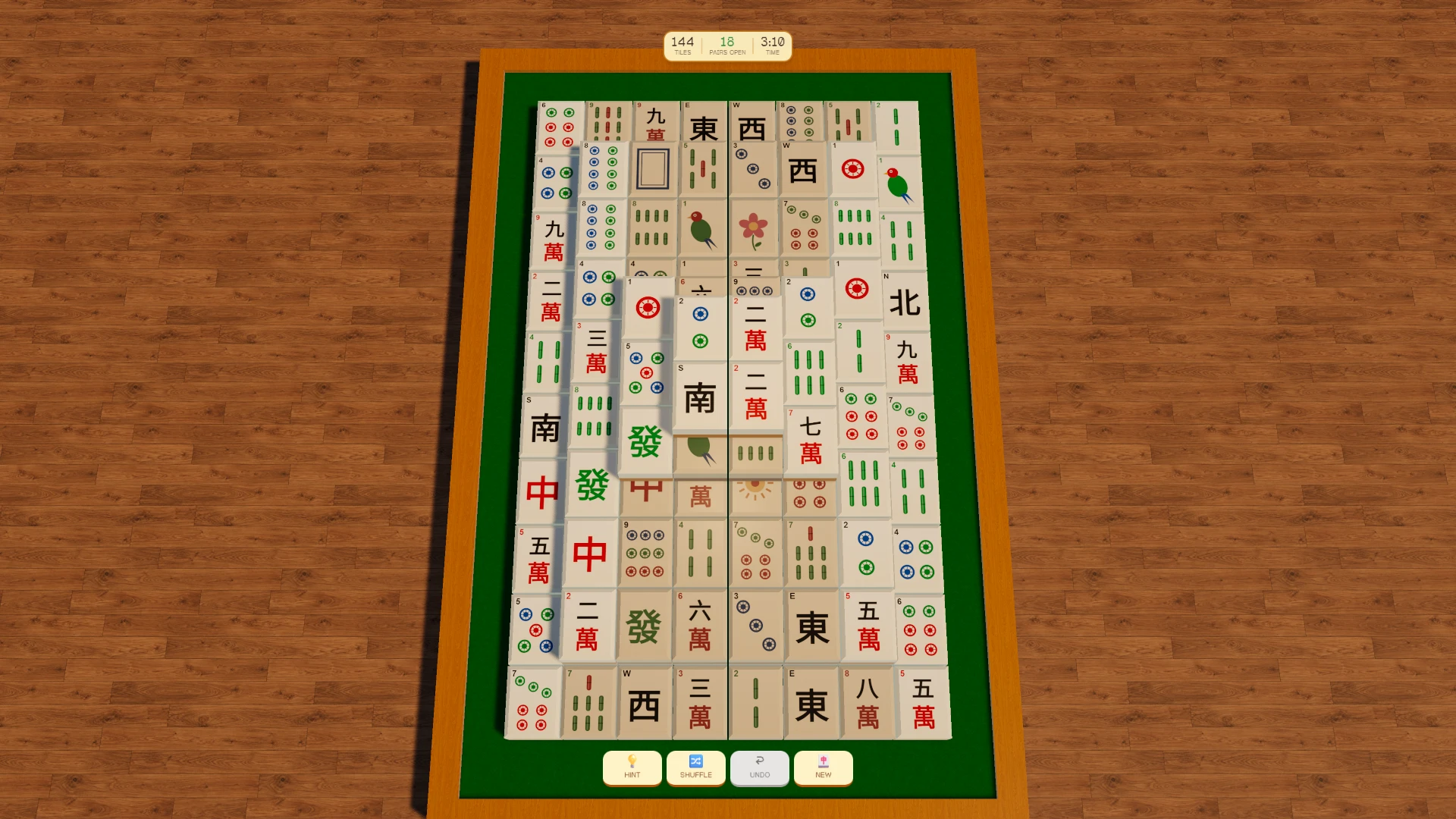 Honey Mahjong: a moment in the game (3 of 3)