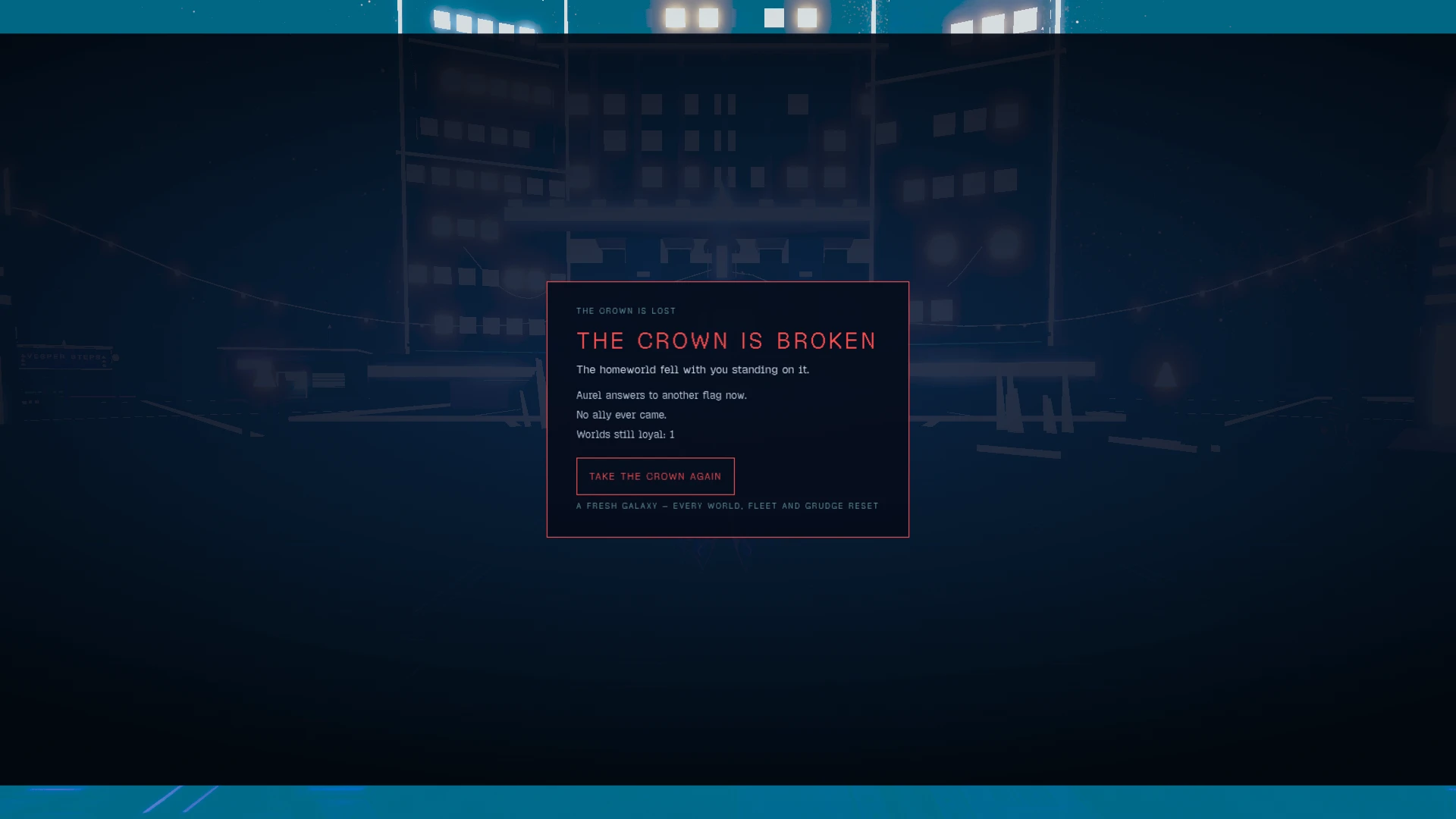 Starcrown: a moment in the game (3 of 4)