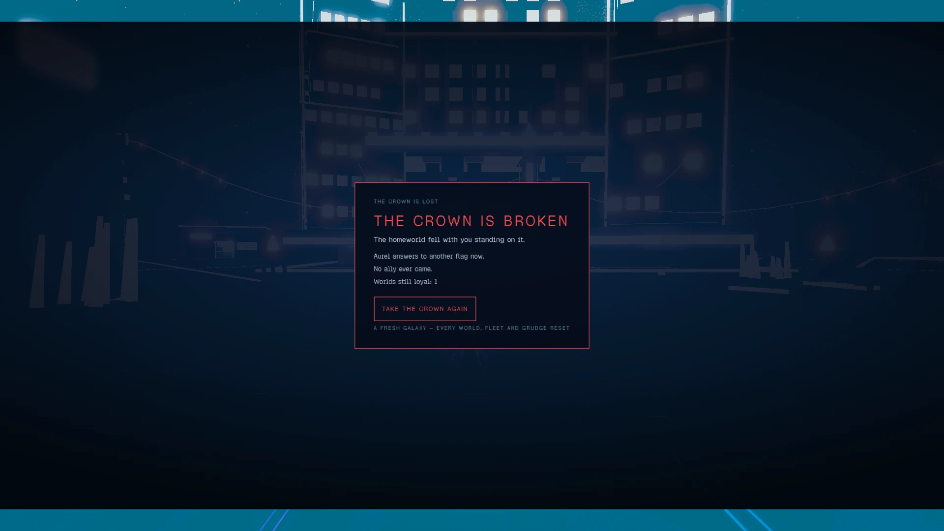 Starcrown: a moment in the game (2 of 4)