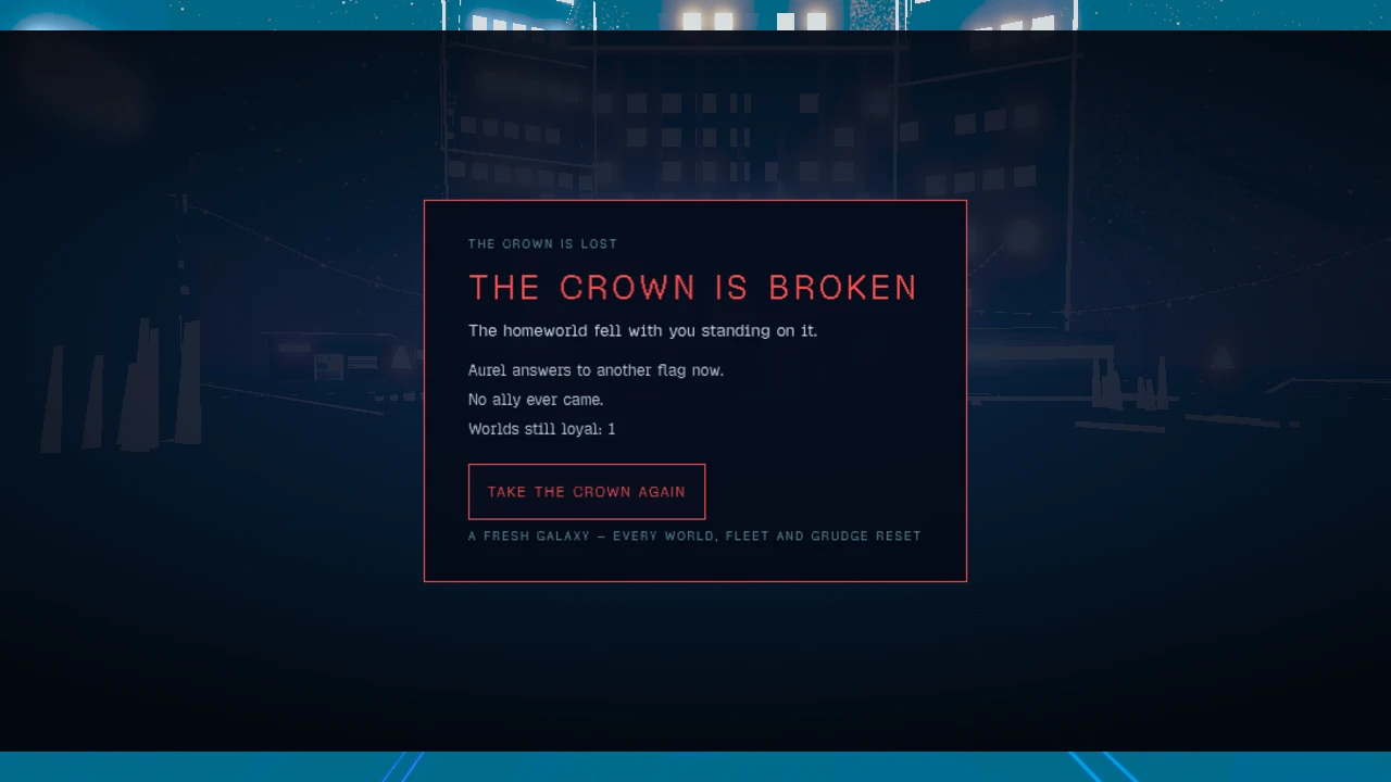 Starcrown: a moment in the game (1 of 4)