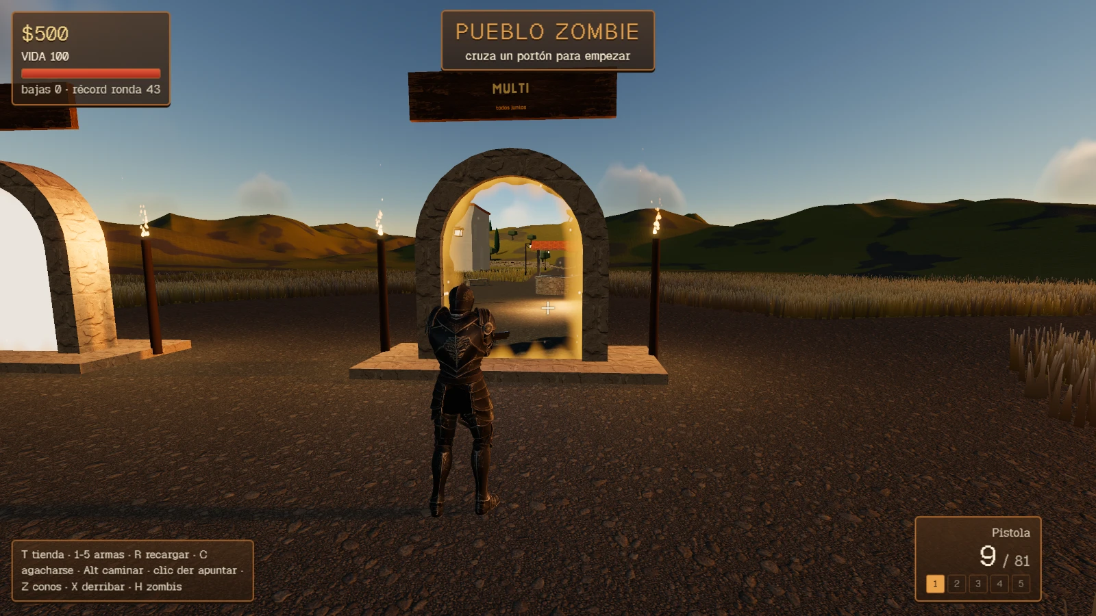 Pueblo Zombie: a moment in the game (1 of 2)
