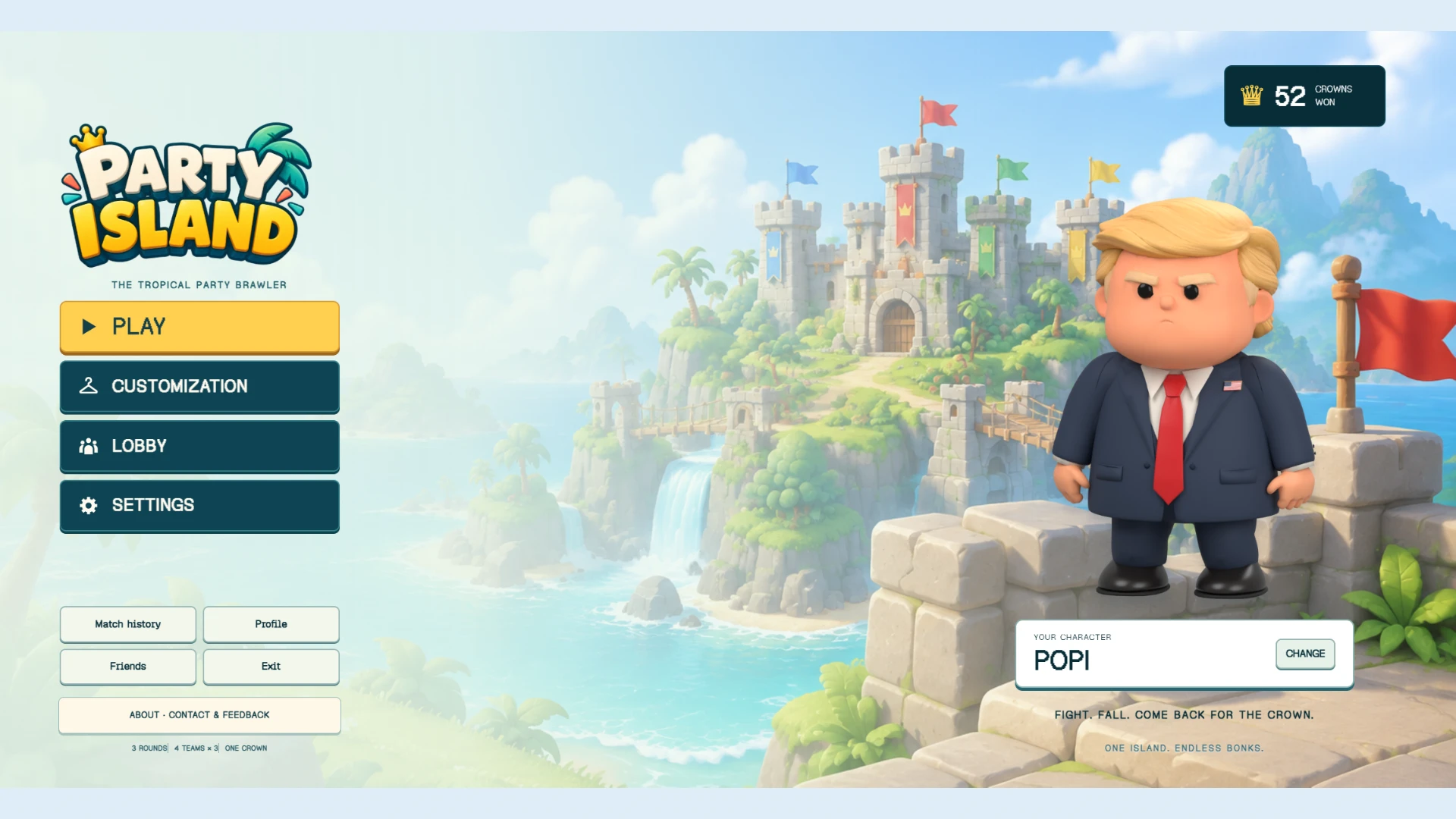 PARTY ISLAND: a moment in the game (1 of 3)