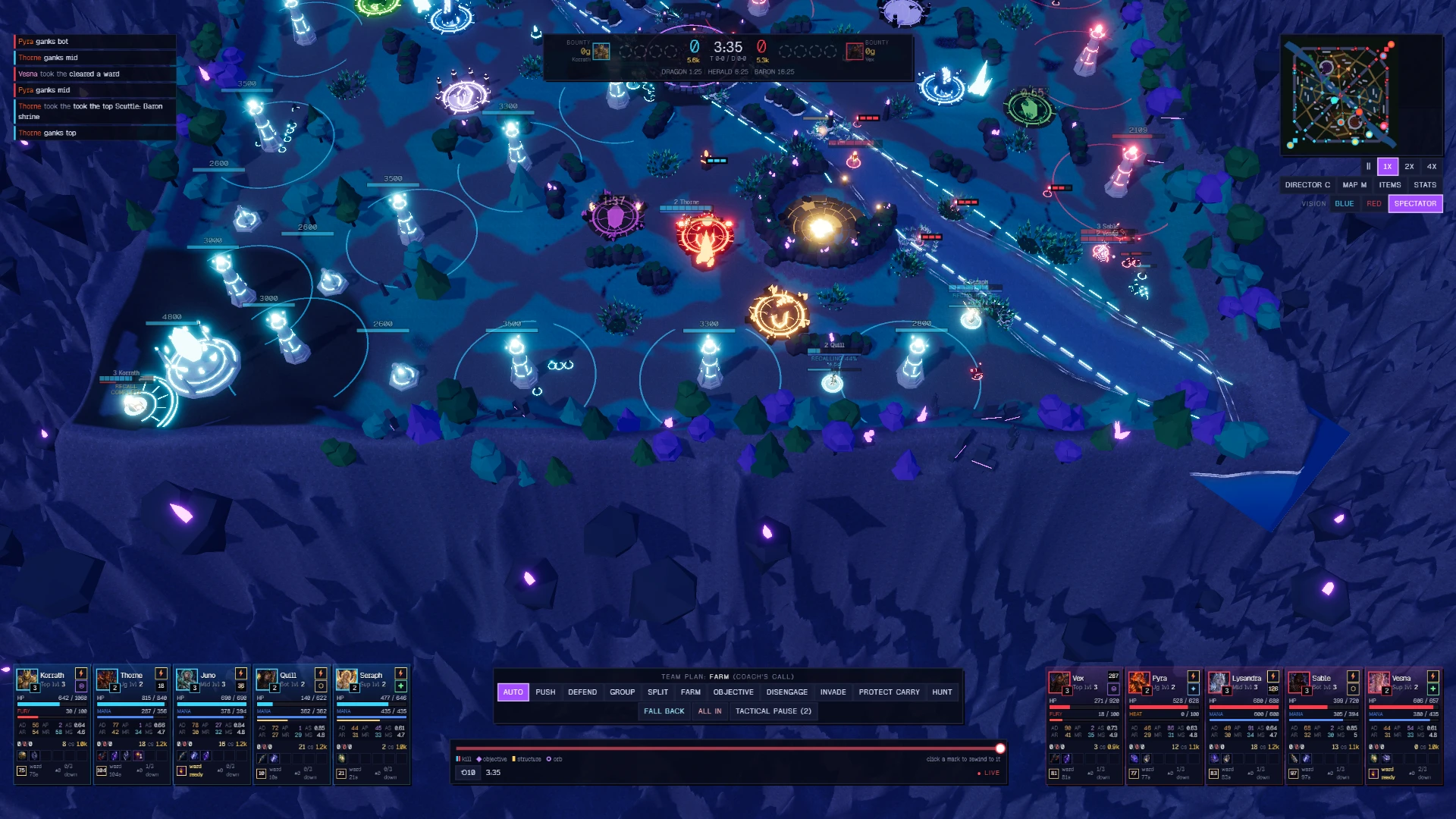 Voidline: Heroes of the Fracture: a moment in the game (3 of 3)