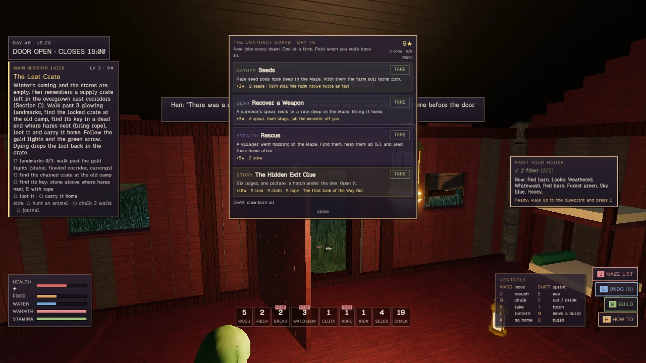 Spawn Maze: a moment in the game (1 of 2)