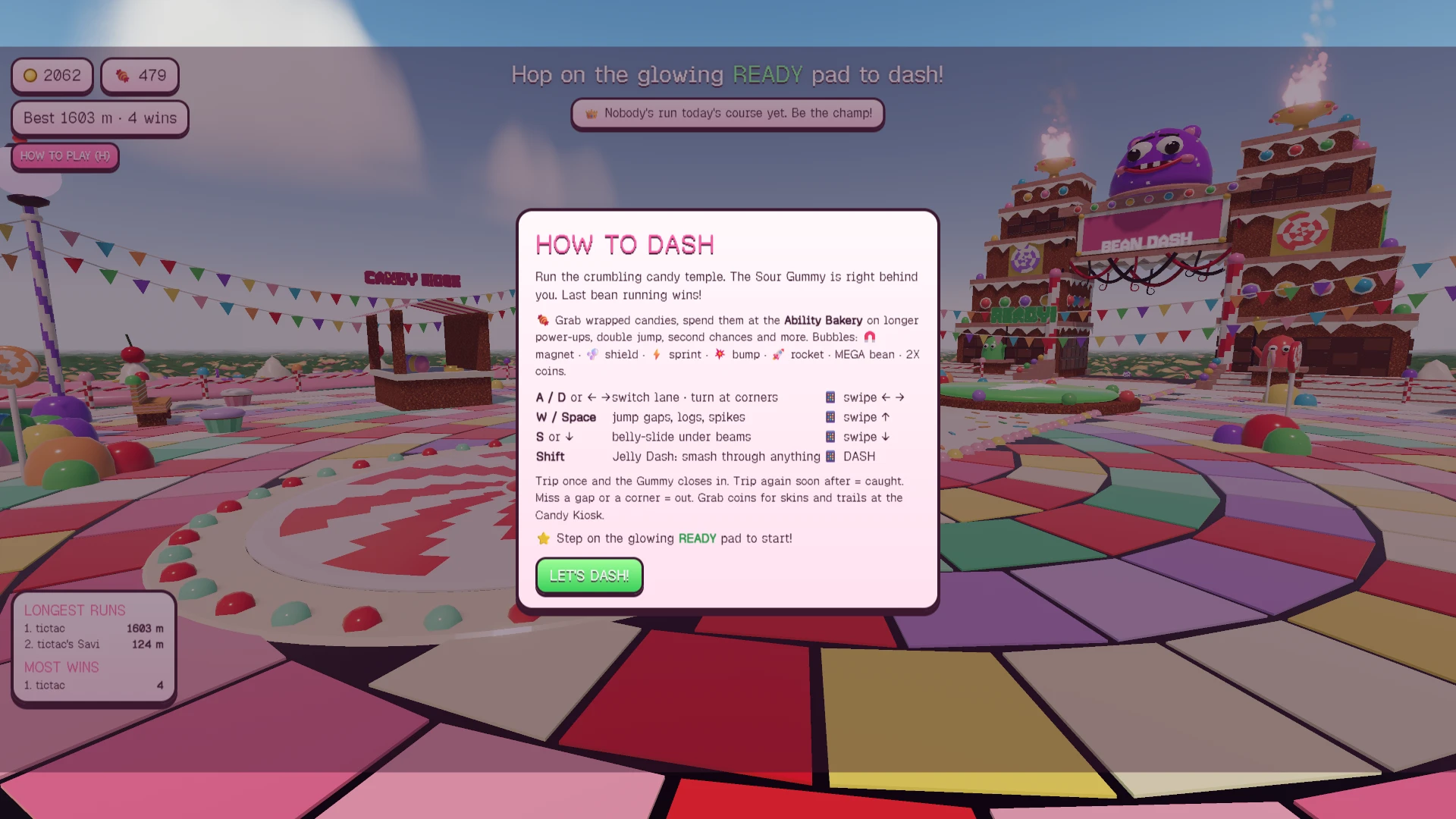 Bean Dash: a moment in the game (3 of 3)