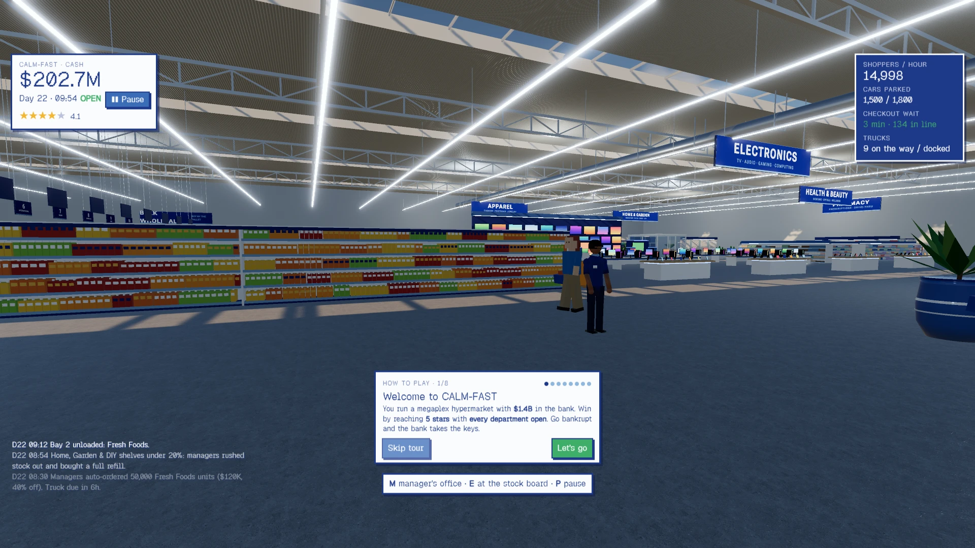 CALM-FAST Supercenter: a moment in the game (1 of 3)