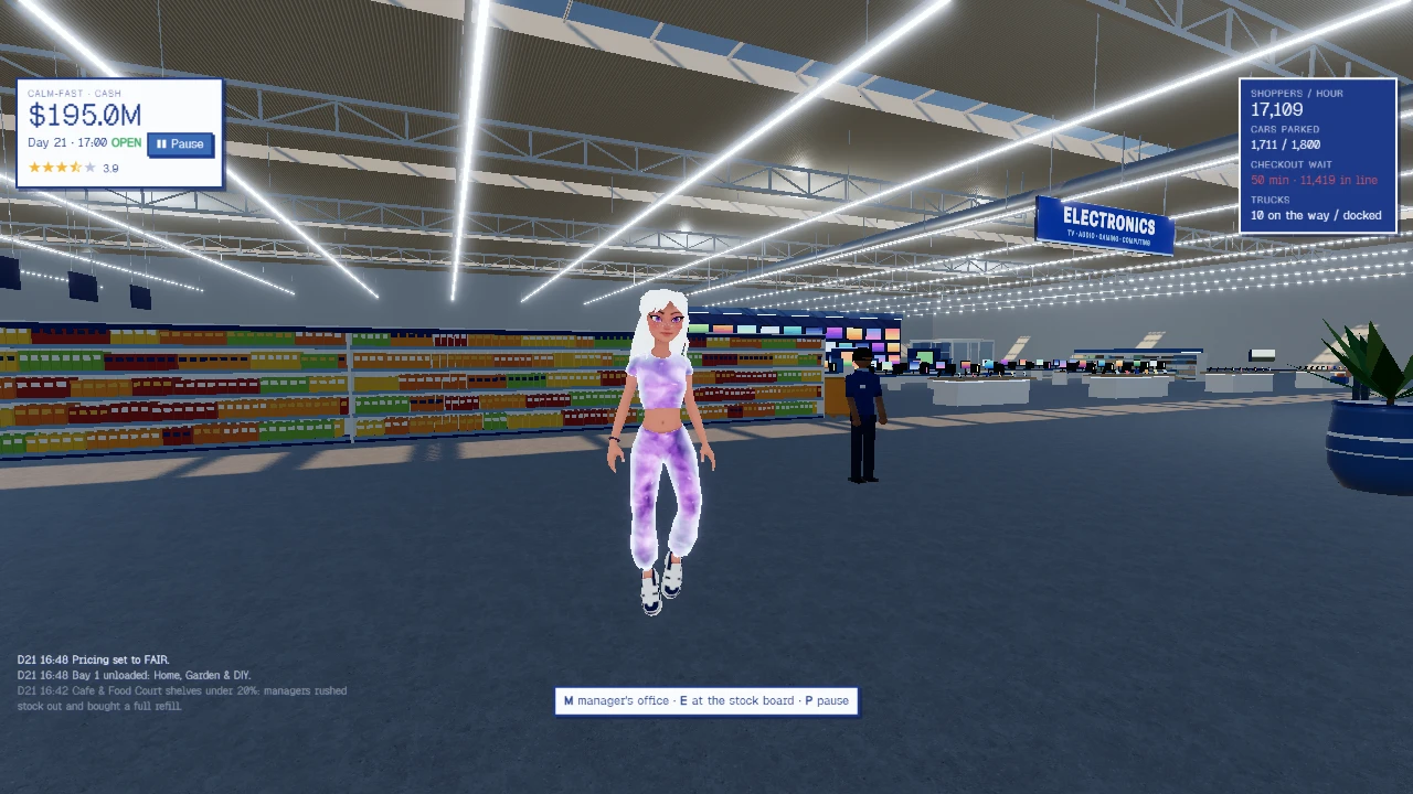 CALM-FAST Supercenter: a moment in the game (2 of 3)