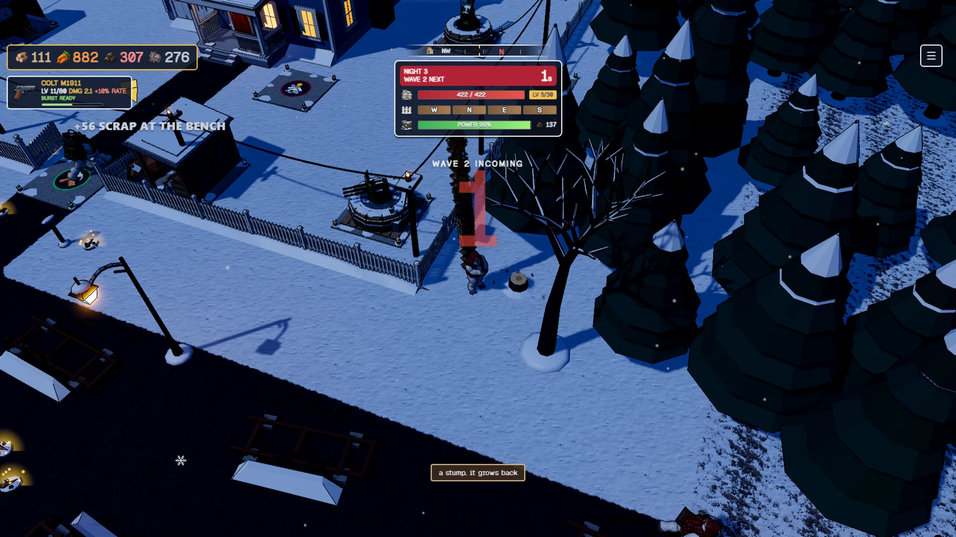 Yeti Yard: Last Stand of the Cul-de-Sac: a moment in the game (2 of 2)