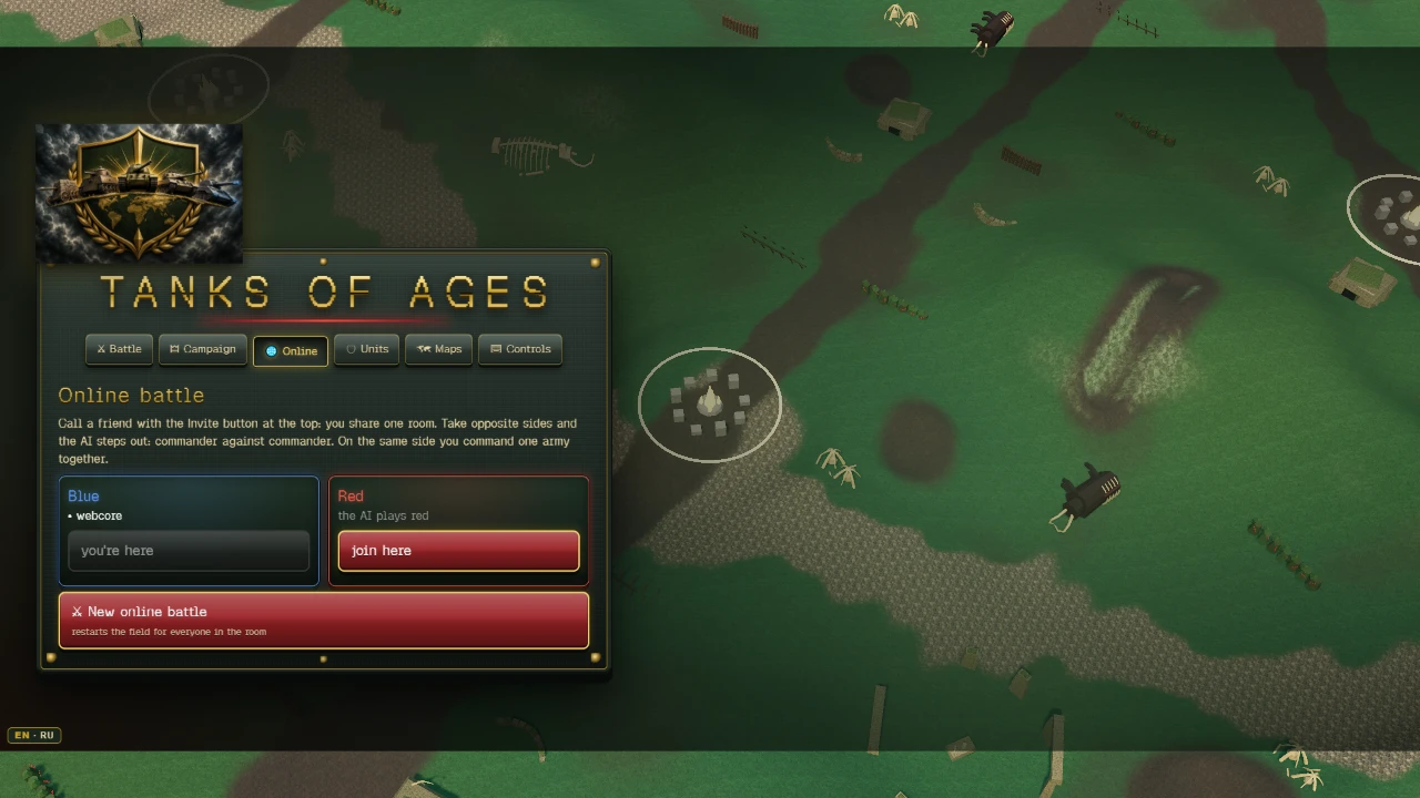Tanks of Ages: a moment in the game (1 of 3)
