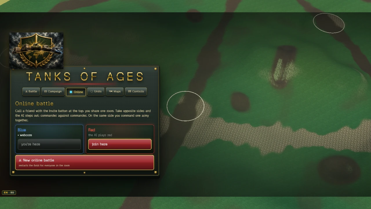 Tanks of Ages: a moment in the game (2 of 3)