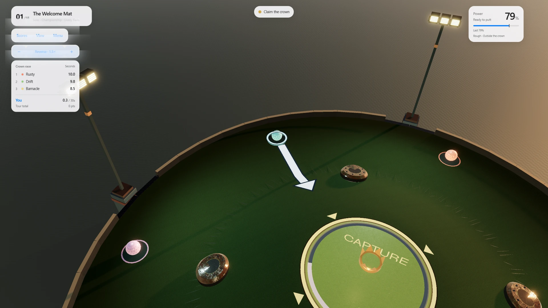 Crown & Club: a moment in the game (1 of 2)