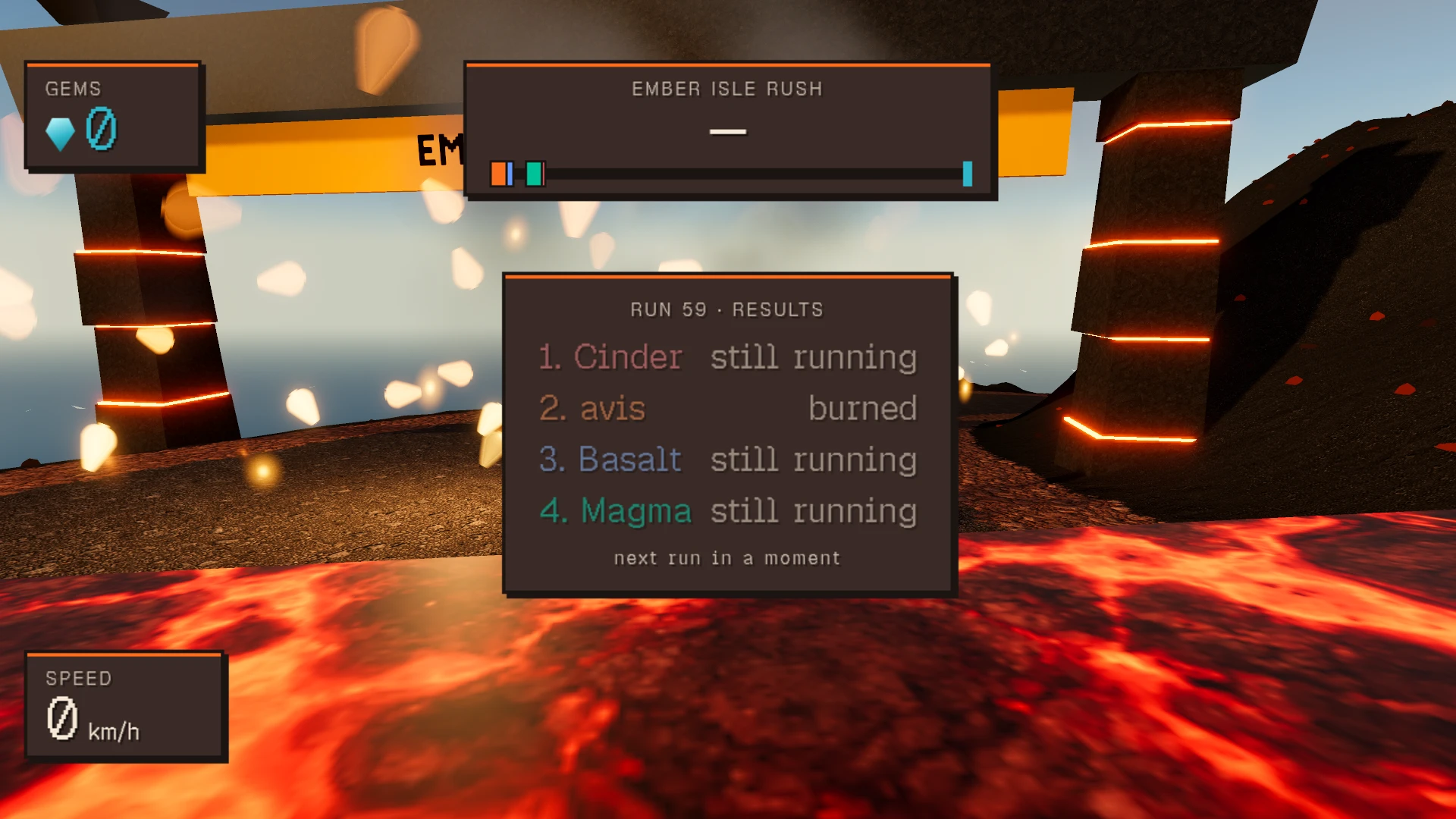 Ember Isle Rush: a moment in the game (1 of 2)