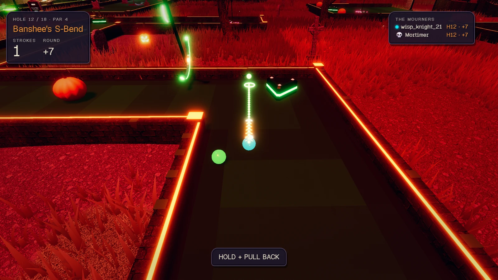 Graveyard Golf with Pals: a moment in the game (1 of 1)