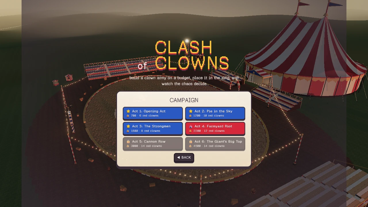 Clash of Clowns: a moment in the game (1 of 2)