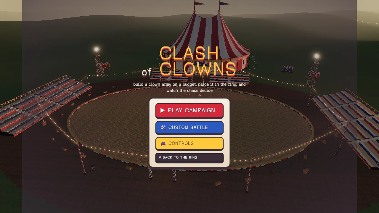 Clash of Clowns: a moment in the game (2 of 2)