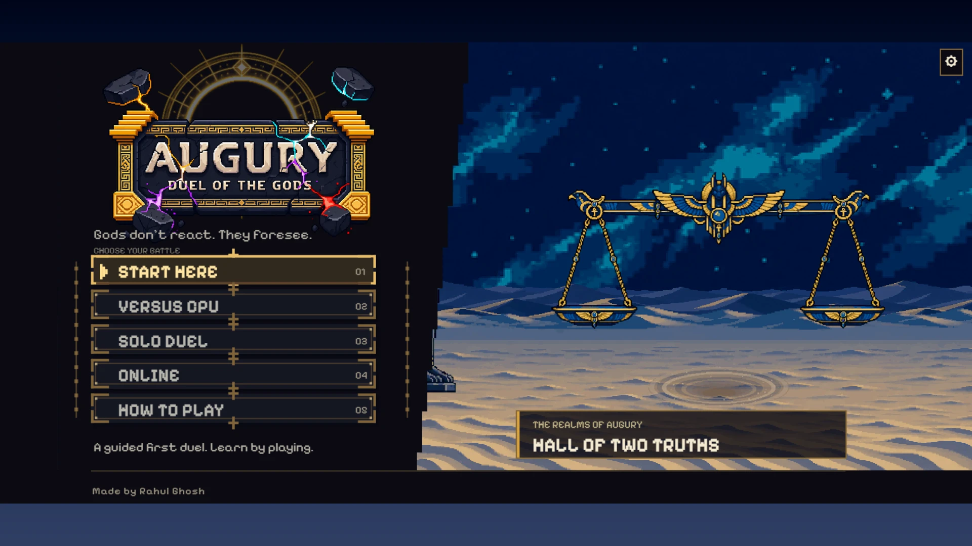 AUGURY: Duel of the Gods: a moment in the game (1 of 1)