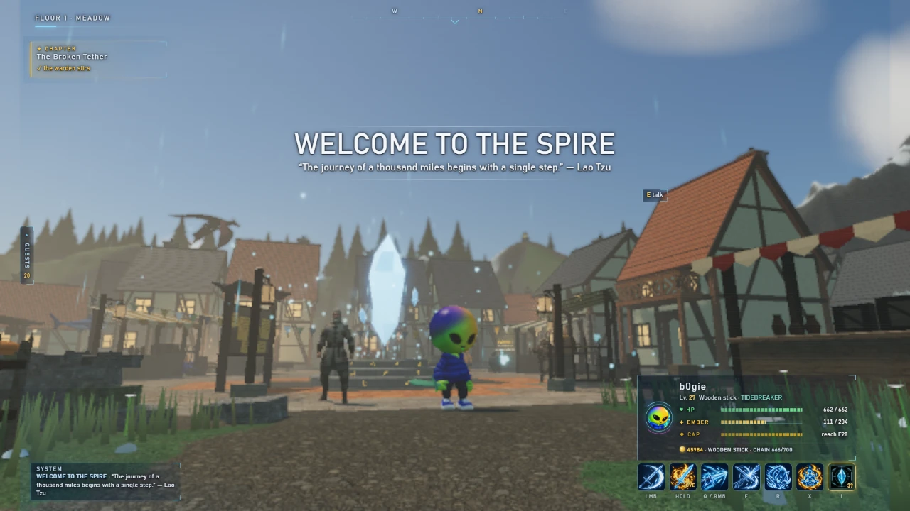 Spire of Halcyon: a moment in the game (1 of 3)
