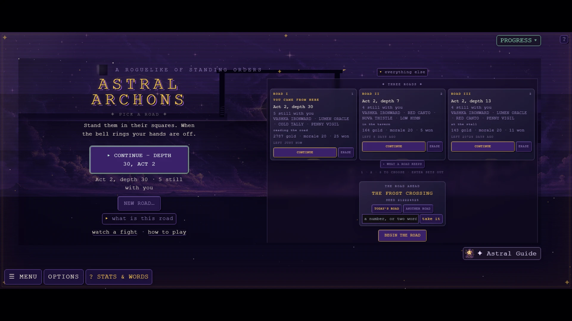 Astral Archons: a moment in the game (3 of 3)