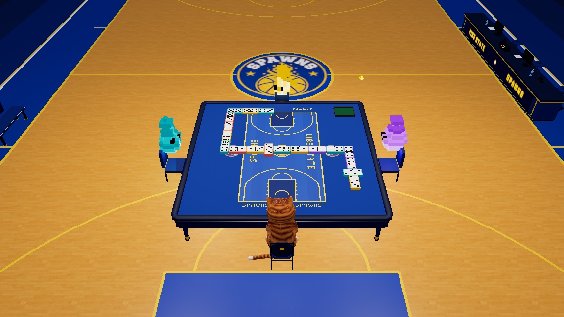 Dominoes: a moment in the game (2 of 3)