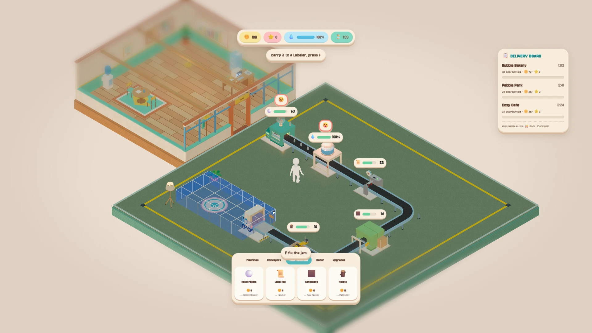 Little Bottle Works: a moment in the game (2 of 2)
