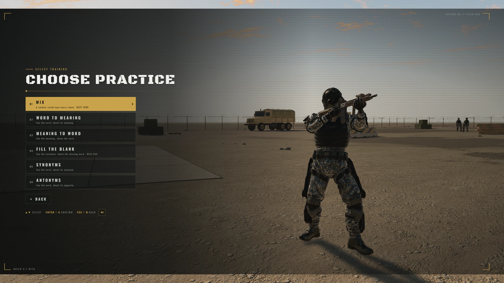 Tactical Pulse: Vocab Ops (Beta): a moment in the game (1 of 1)