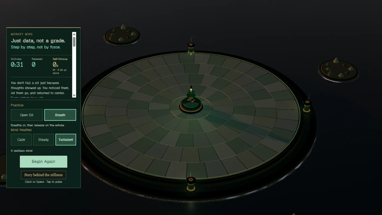 Monkey Mind: Hold the Center: a moment in the game (2 of 2)