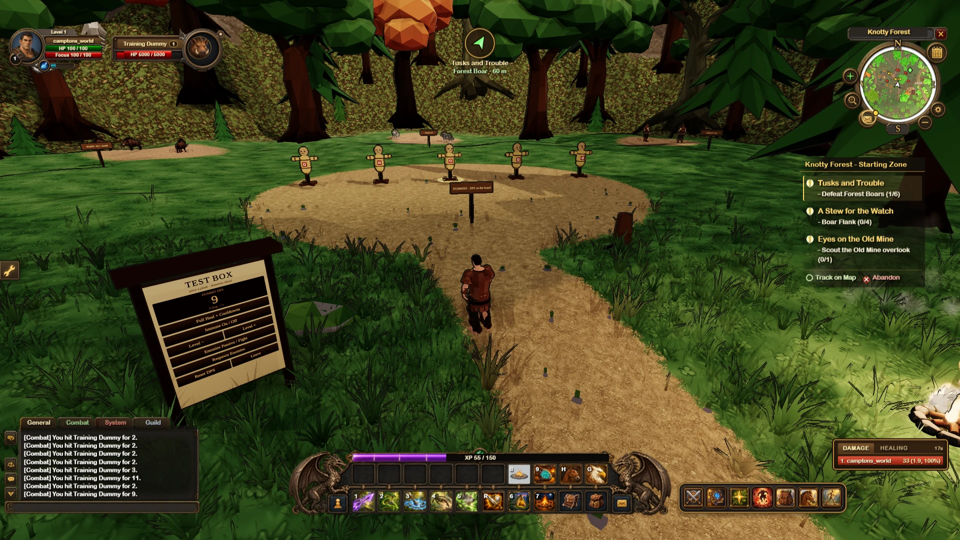 Knotty Forest: a moment in the game (1 of 1)