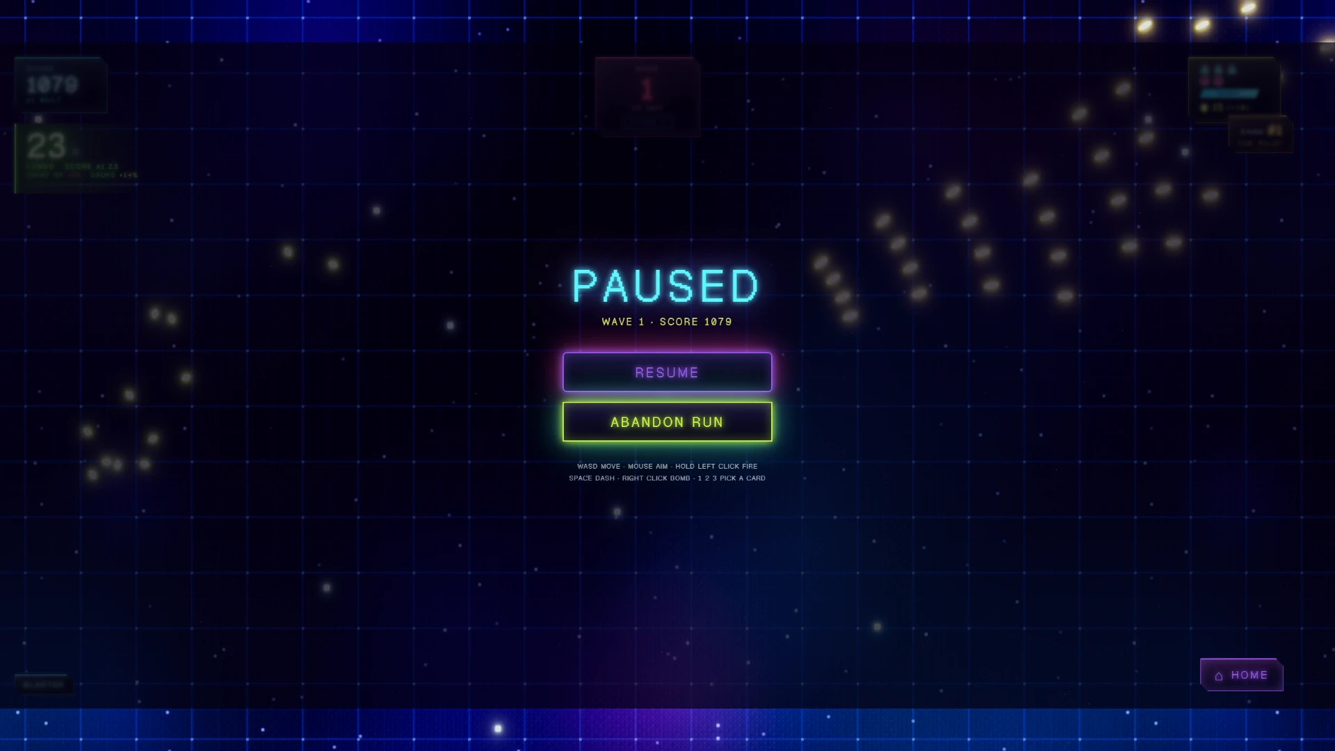 Neon Swarm: a moment in the game (2 of 2)
