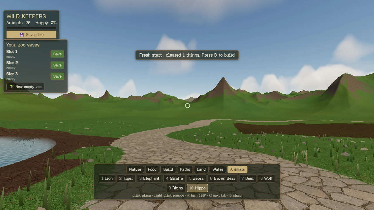 Wild Keepers: a moment in the game (1 of 2)
