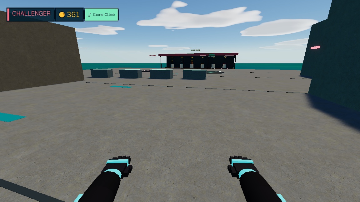 Simple parcour sandbox: a moment in the game (1 of 1)